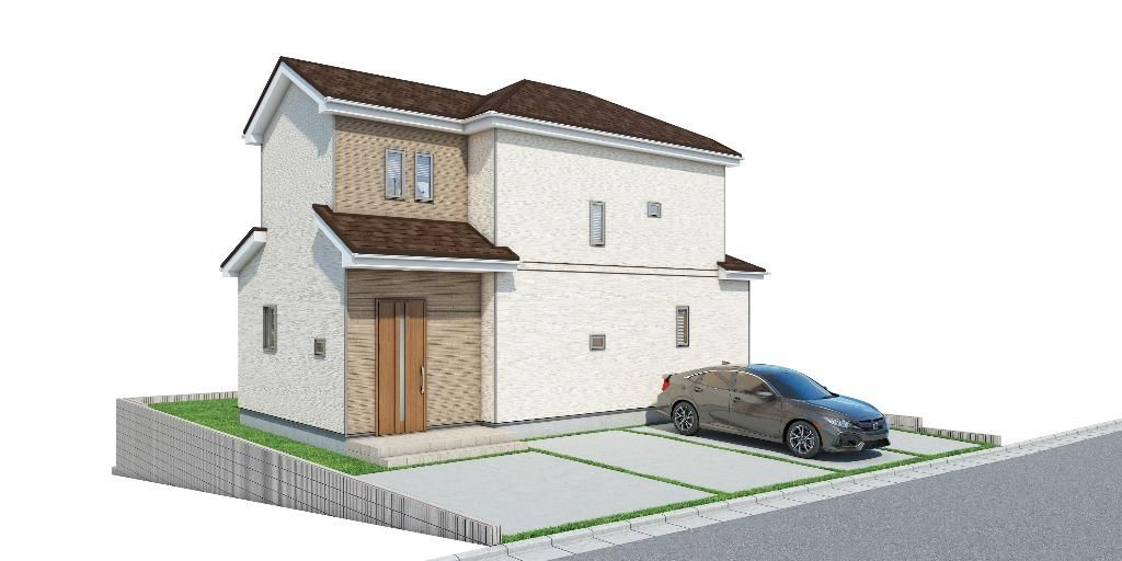 入間市新久9期　新築戸建　ハートフルタウンの外観パース