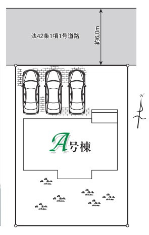 入間市新久9期　新築戸建　ハートフルタウンの区画図