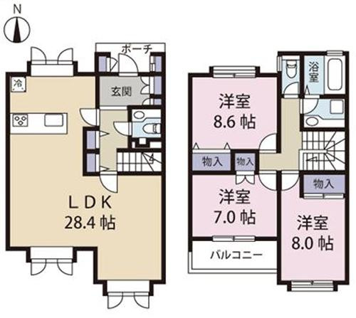 レジデンシャル芦屋の間取り