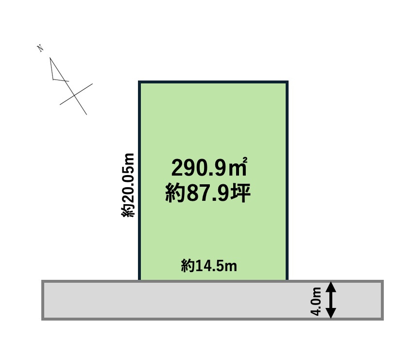 熊谷市見晴町 建築条件無し売地
