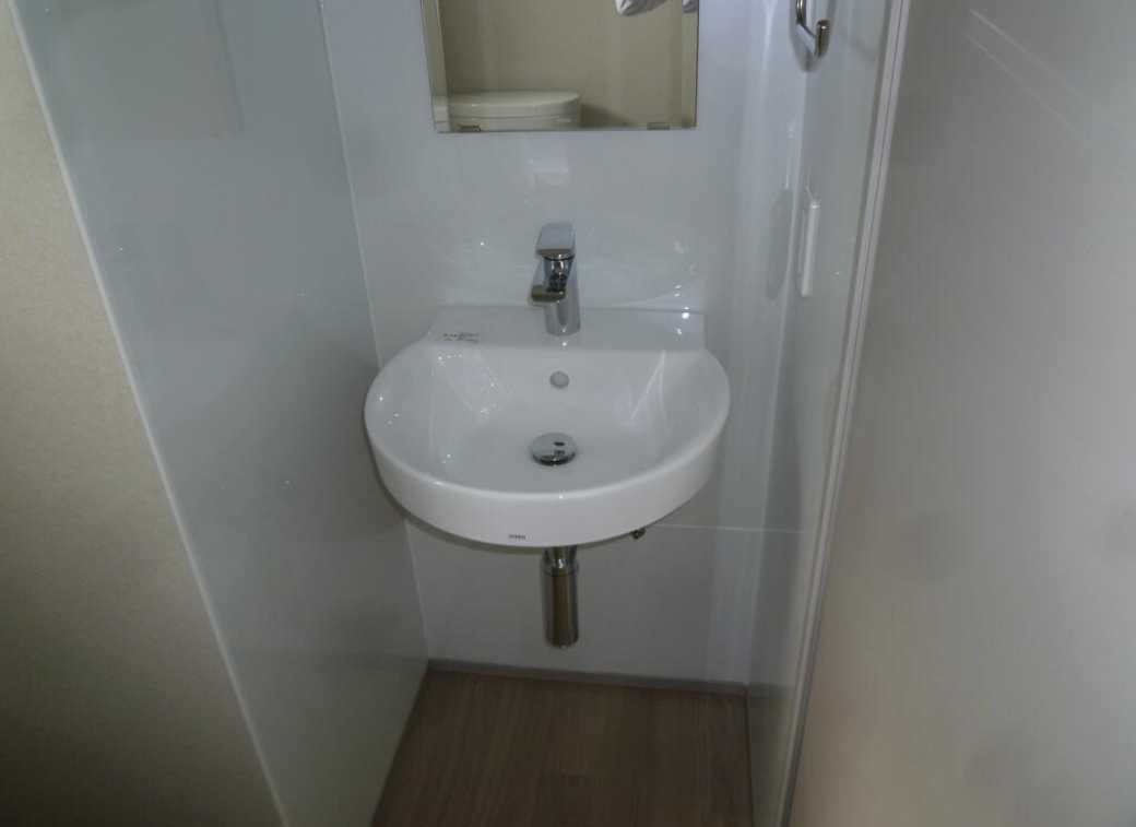 OEビル　ペット相談　二人入居可　駅近の洗面所