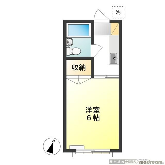【間取り】 | 若葉フラット