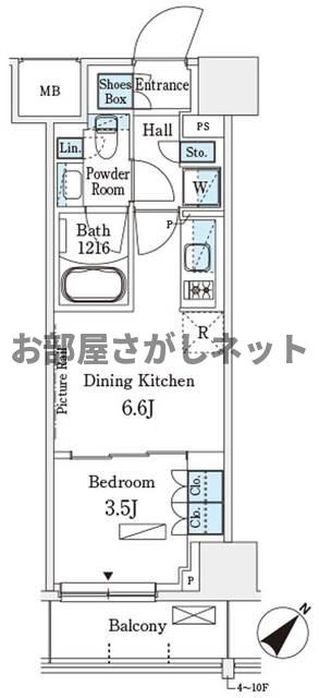 パークアクシス横浜伊勢佐木町通り【おとり物件なし】#学生・社会人にオススメ！初期費用分割払いOK！の間取り