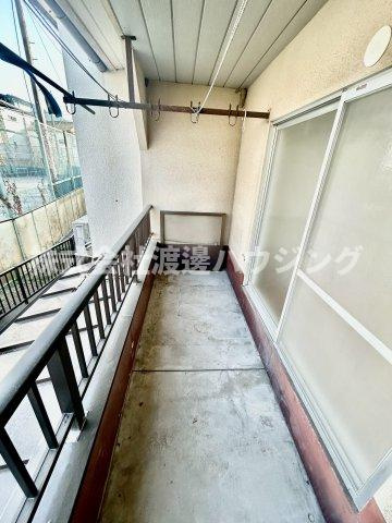 喜里川テラスハウスのバルコニー