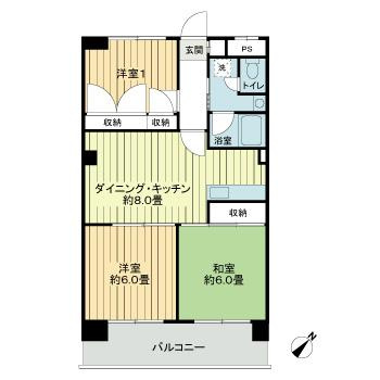 【間取り】 | 山久マンション塩野