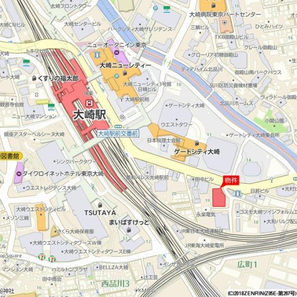 ＢｒｉｌｌｉａＴｏｗｅｒ大崎の地図