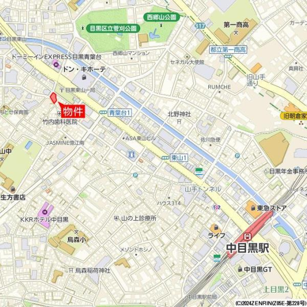 ＮＡＫＡＭＥＧＵＲＯ　ＡＲＫＩＩの地図