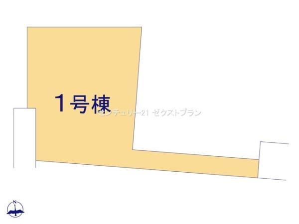 榛東村新井1棟 1号棟の区画図|区画図