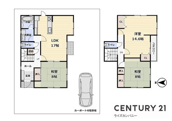 【間取り】 | 和歌山市橋本市紀見ヶ丘3丁目　中古戸建 | 図面と現況が異なる場合は現況を優先します