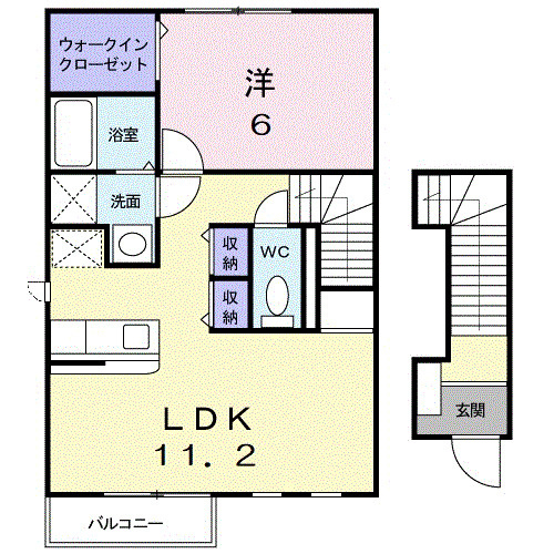 【間取り】 | サウス　ヒルズ　Ⅰ