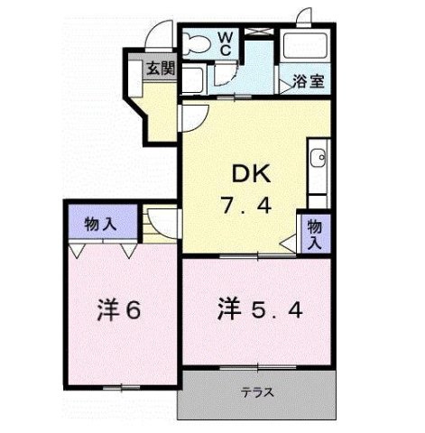 エクセレント・ヴィラＣの間取り