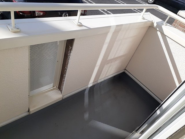 ラスターポイントⅤのバルコニー