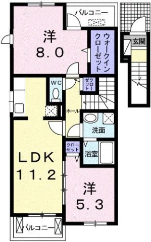 ヴィラ　クレールの間取り