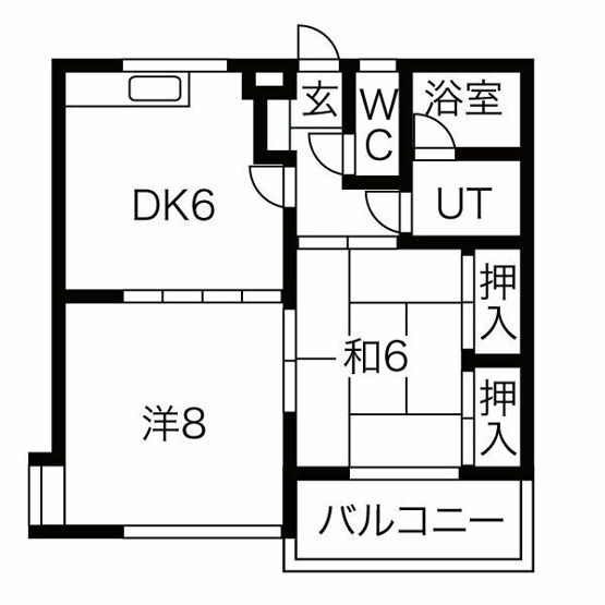 【間取り】 | ハイツハツミA