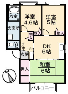 イーストパーク　Ｄ棟の間取り