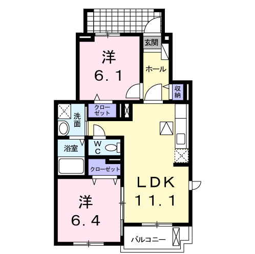 ソンレイルＳの間取り