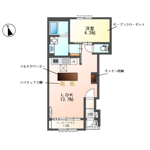 ヴィラ　竹ノ花の間取り