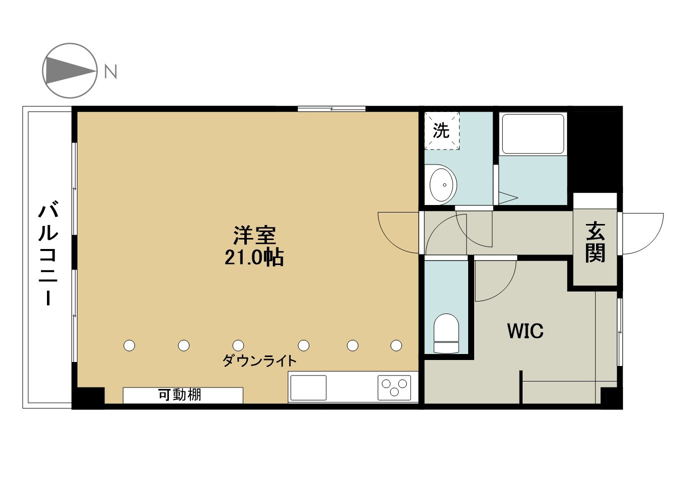 ルミエール緑の間取り