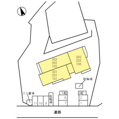 【区画図】 | Belle Cerezo古曽部