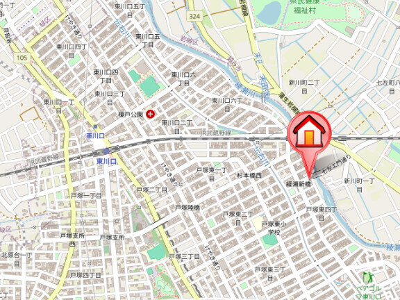 プラウドステージⅡの地図