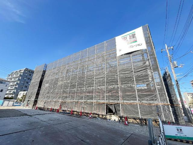 仮称）草加市花栗マンション新築工事の外観|建築現場