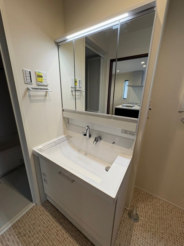 Ｎａｎａｌａ　D棟の洗面所|スペースが確保できる洗面所です