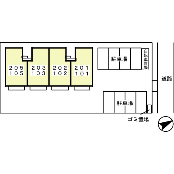 アルシュ１１の区画図