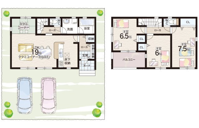 和歌山市松江北　第4期　新築一戸建ての間取り|2号地