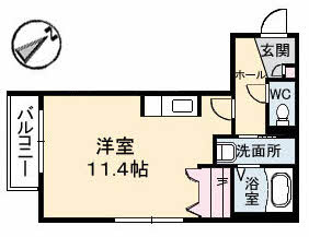 ベルヴュー段原の間取り