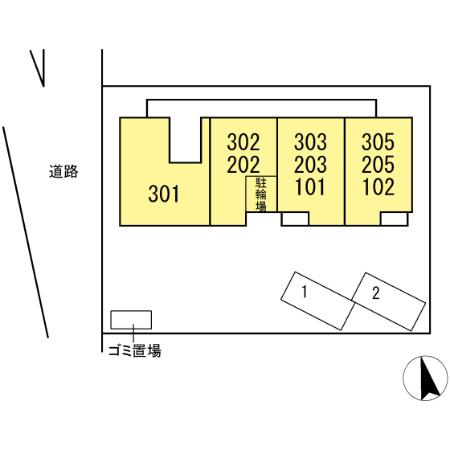 ファミール河内の区画図