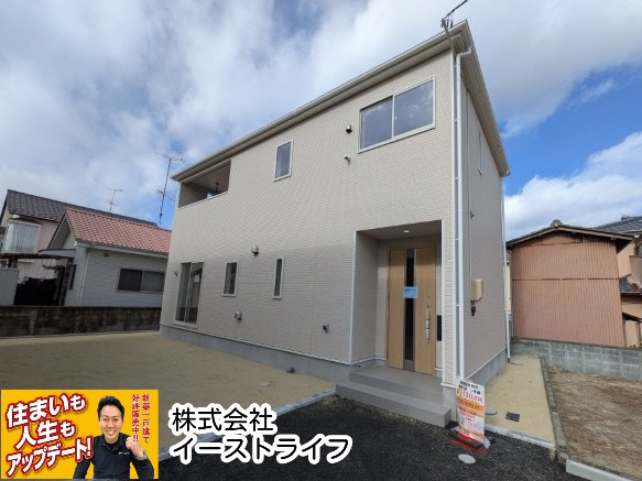 【新築戸建】　いわき小名浜大原第9の外観|2号棟外観写真　周辺環境なども併せてご案内いたします！（担当：梶田）