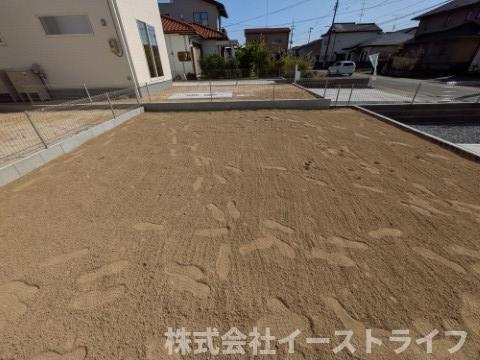 【新築戸建】　いわき市平下平窪１期　長期優良住宅　全３棟の庭|3号棟写真　ガーデニングや家庭菜園も楽しめる広い庭が付いています