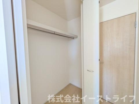 【新築戸建】　いわき市平下平窪１期　長期優良住宅　全３棟の収納|3号棟写真　全居室に収納が付いているので、部屋をスッキリ見せることが出来ます。