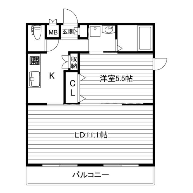 ベルフラワー嵐山の間取り