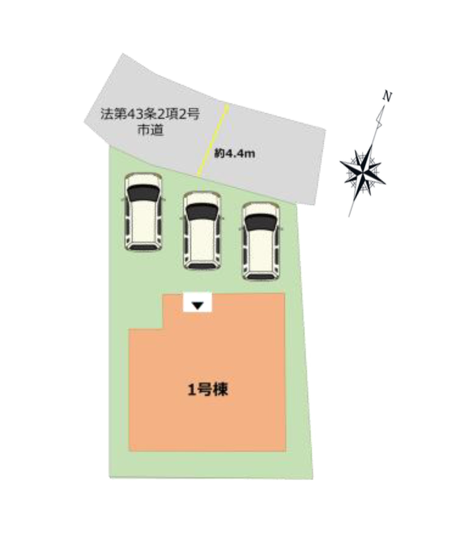 大野城市中1丁目第5-1棟（1号棟）の間取り
