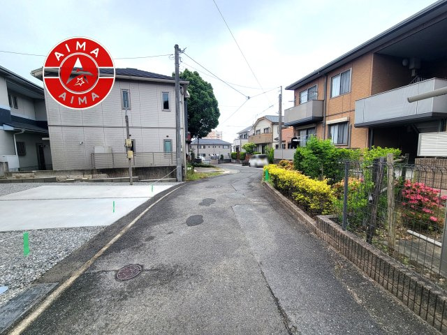 大野城市中1丁目第5-1棟（1号棟）の外観|前面道路含む現地の写真です。