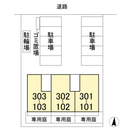 パーク根郷の区画図