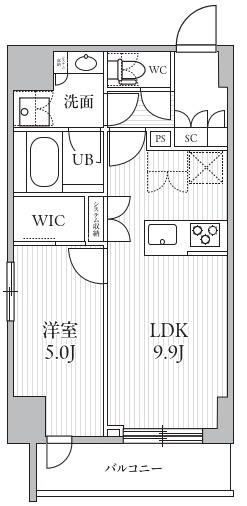 シーズンフラッツ滝野川の間取り