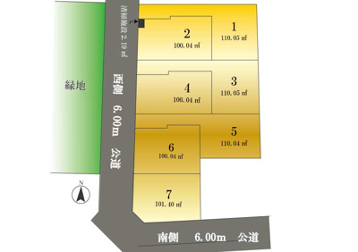 【区画図】 | 大泉学園7棟 | 大型分譲全７区画