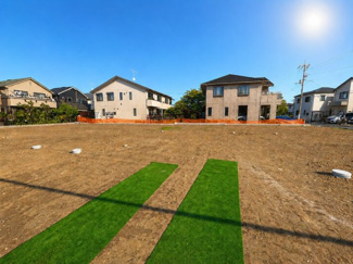 【前面道路含む現地写真】 | 建築条件付き土地/南大泉7区画 | 日当たり良好です。
