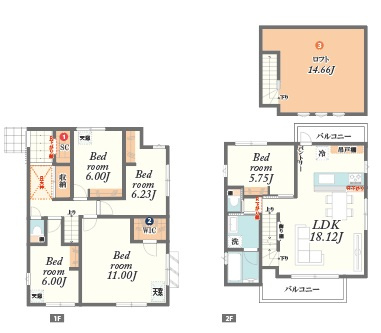 【完成予想図】 | 建築条件付き土地/南大泉7区画 | レトロな感じの外灯と、大きなポストは建物の雰囲気をより際立たせます