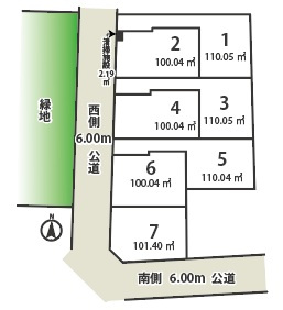 【区画図】 | 建築条件付き土地/南大泉7区画 | 大型分譲全７区画