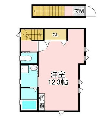 守山市伊勢町の店舗事務所の間取り