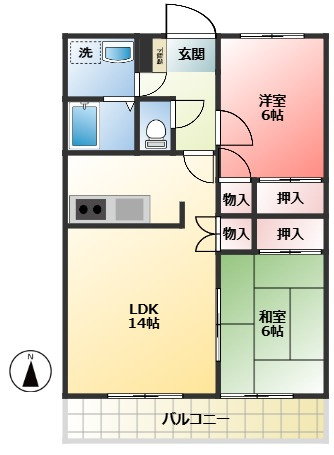【間取り】 | 第２長澤マンション