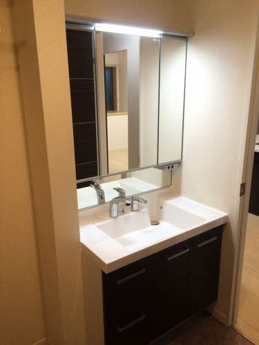 熊本市南区田井島３丁目の賃貸マンションの独立洗面台