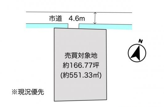 西条市大町827-4　売土地の土地図
