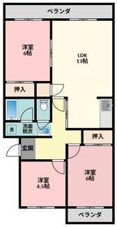 【間取り】 | レジデンス柏原