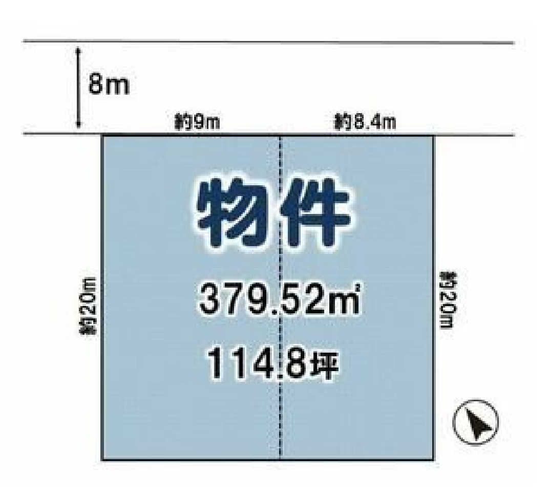 売地　小山市城東の土地図