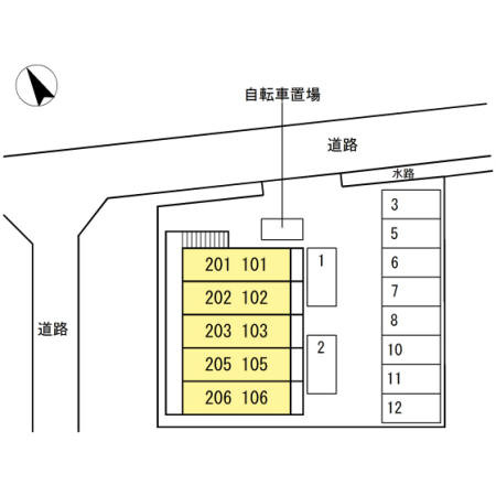 ウッドイン舳越の区画図