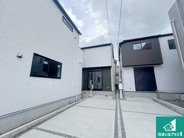 西宮市浜甲子園　第1期　新築一戸建ての外観|お客様に長く安心して住んでいだだける事にこだわった家づくり！住んでからのアフターサービスにもしっかりと取り組んでいます！